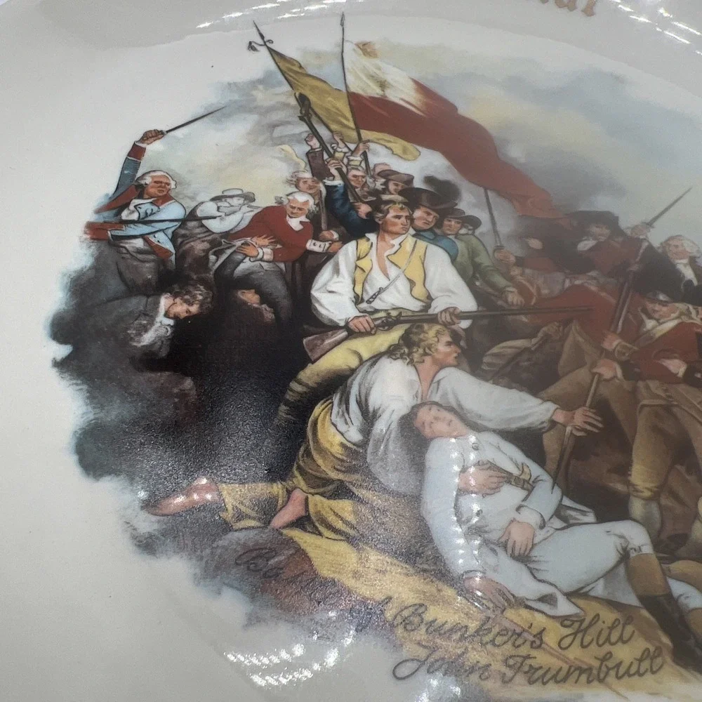 Bicentennial Battle of Bunker Hill Commemorative Plate